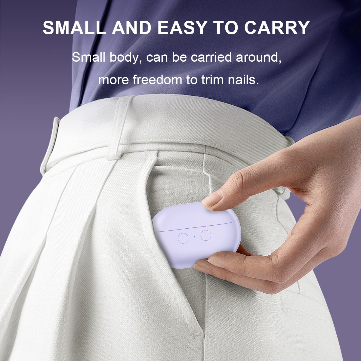 Electric Nail Clipper for Hands and Feet USB Rechargeable with 36V 500mAh Lithium Battery