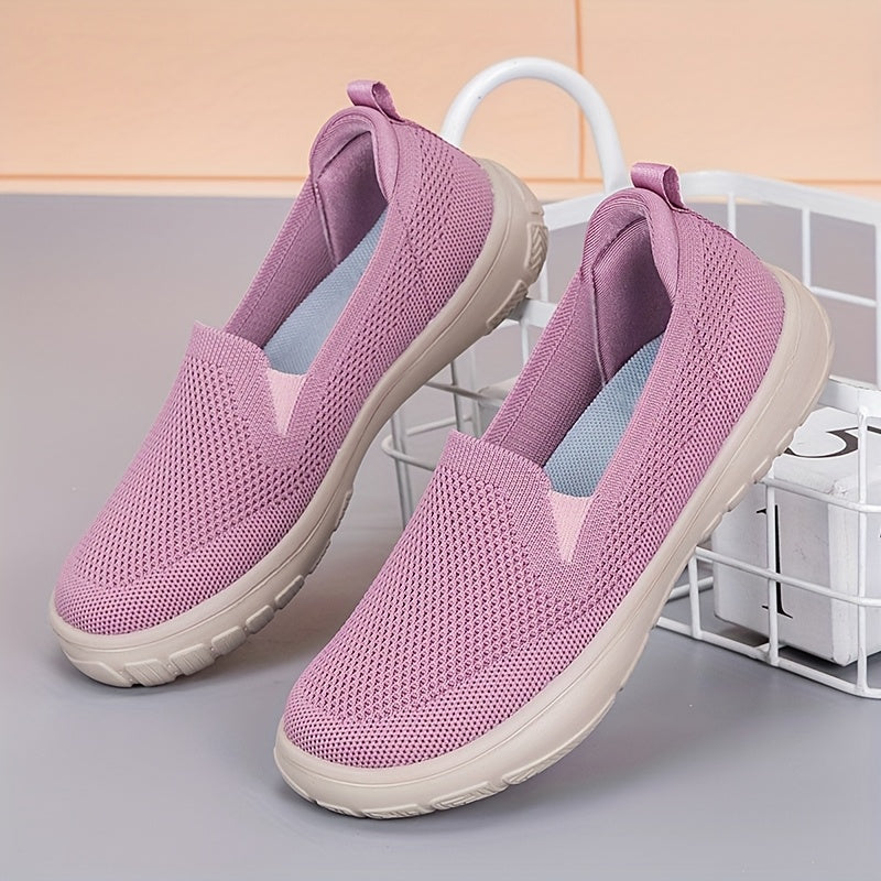 Women's Slip-On Sneakers Casual Walking Shoes Laceless Soft Sole