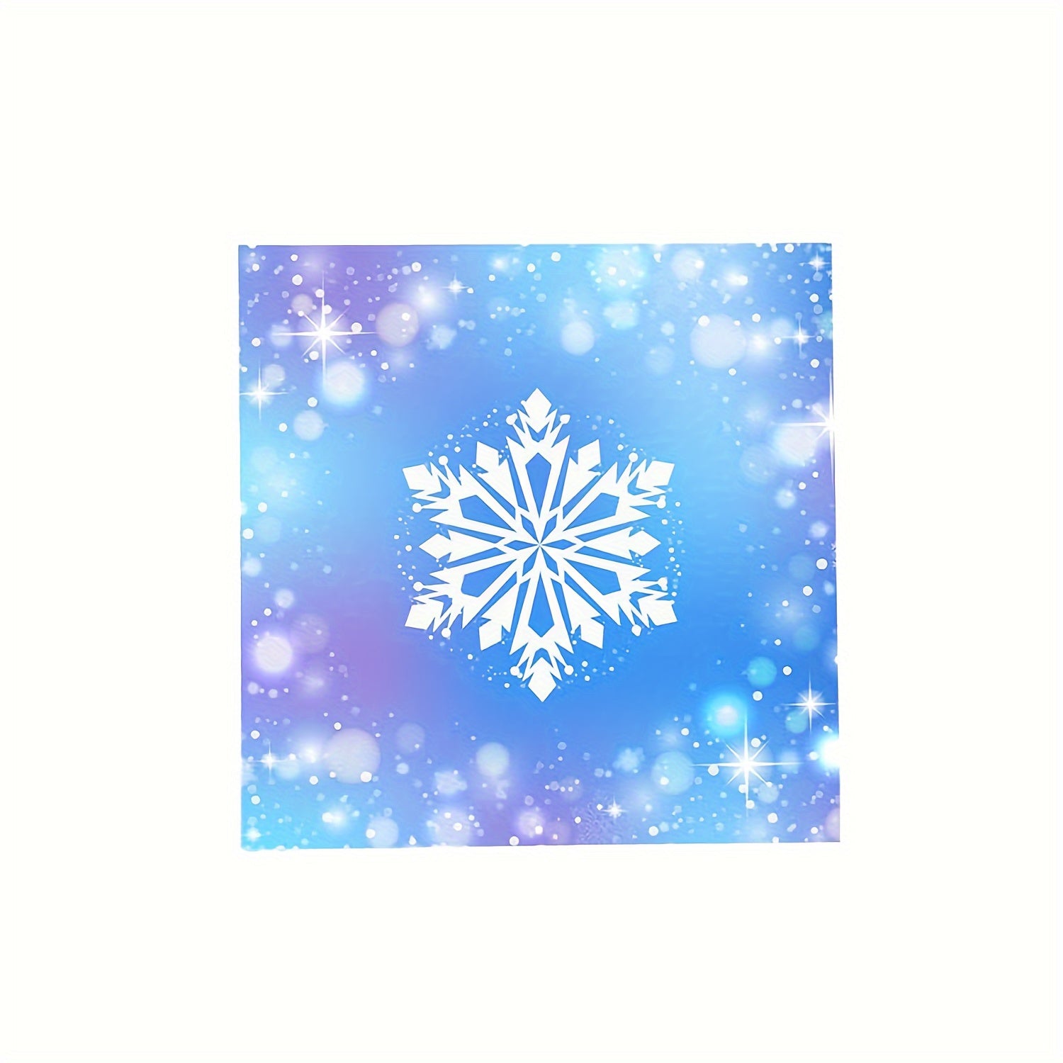 Winter Wonderland Party Supplies 80 Pieces Snowflake Plates Napkins Cups for Christmas