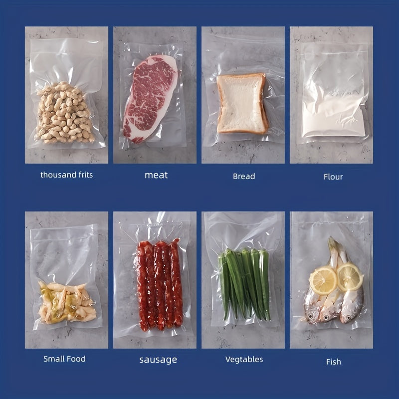 Uyda yoki tashqarida yangi oziq-ovqatni saqlash uchun USB bilan qayta zaryadlanadigan portativ vakuum yopishtiruvchi, quruq va nam oziq-ovqat saqlash uchun ideal.