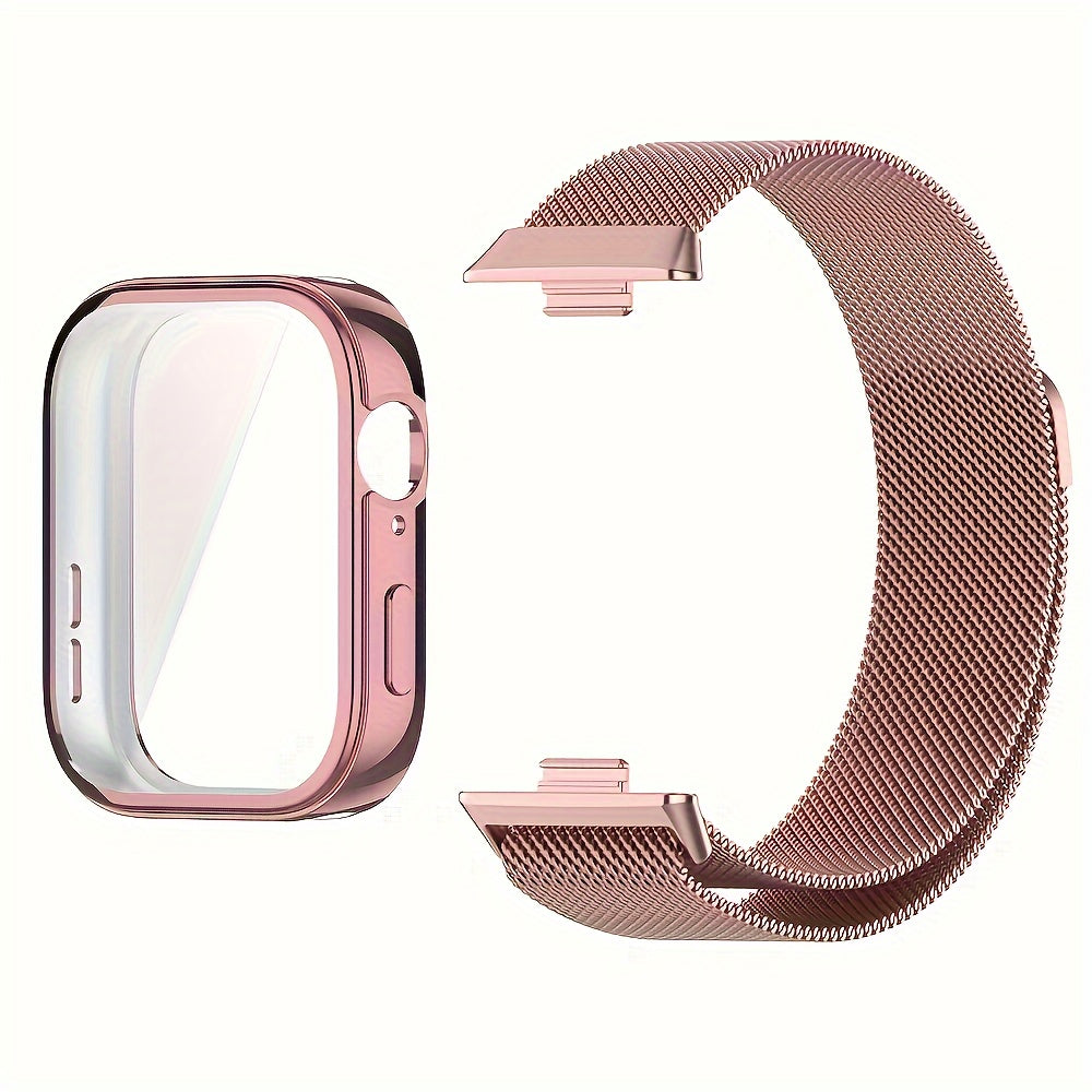 Stainless Steel Watch Band and Case for Huawei Watch Fit 3
