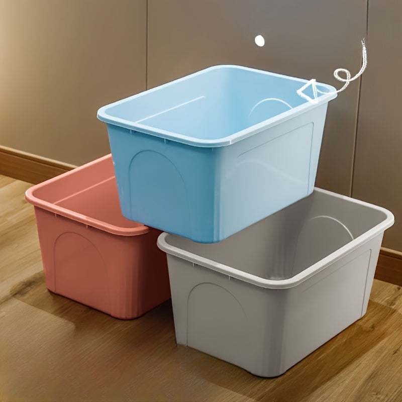 4 ta saqlash qutisi, aralash ranglarda, kiyim, o'yinchoq va turli xil narsalarni tartibga solish uchun ideal.