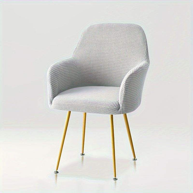 Zamonaviy uslubda yuqori qulaylik dizayni bilan cho'ziladigan mato stul qoplamasi, uy va mehmonxona ovqatlanish stullari uchun.