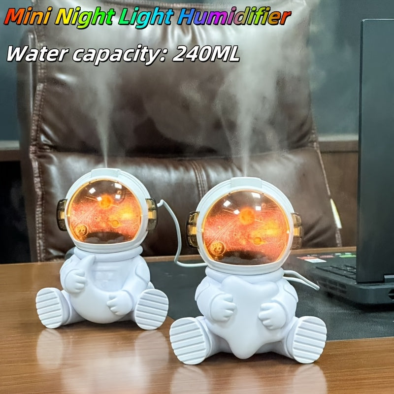 Мини-увлажнитель с USB и ночником, 240 мл, совместим с эфирными маслами