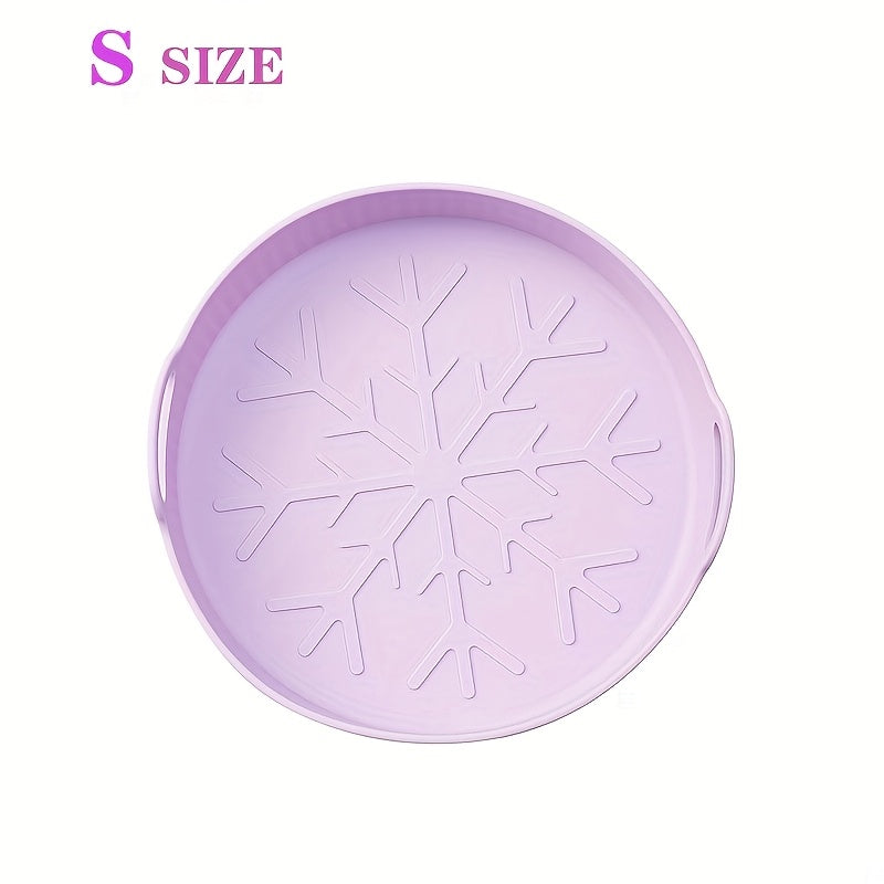 Reusable 8-Inch Silicone Air Fryer Liner Non-Stick High Temperature Basket Mat