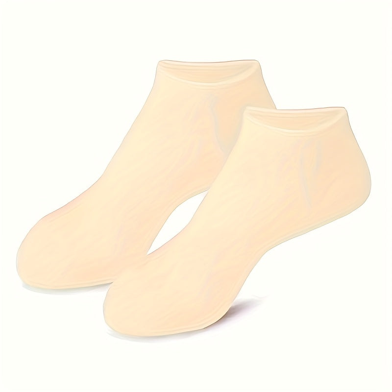 Silicone Moisturizing Foot Socks for Cracked Feet with Massage Gel