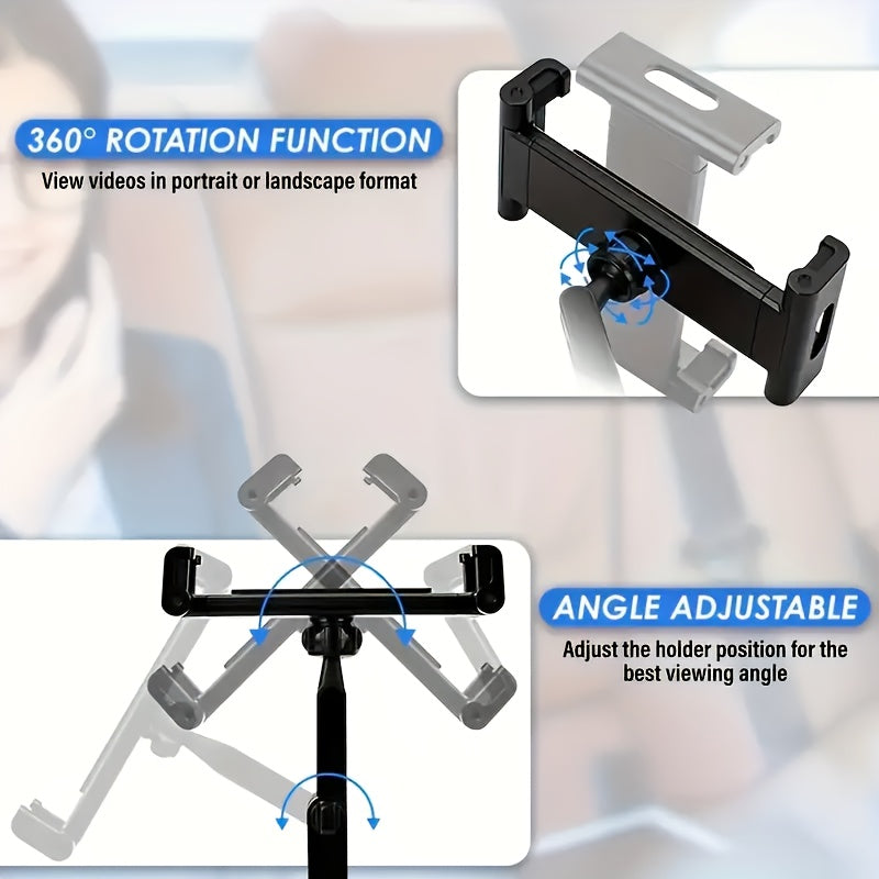 Universal Telescopic Car Headrest Mount for Tablet Phone Adjustable Holder