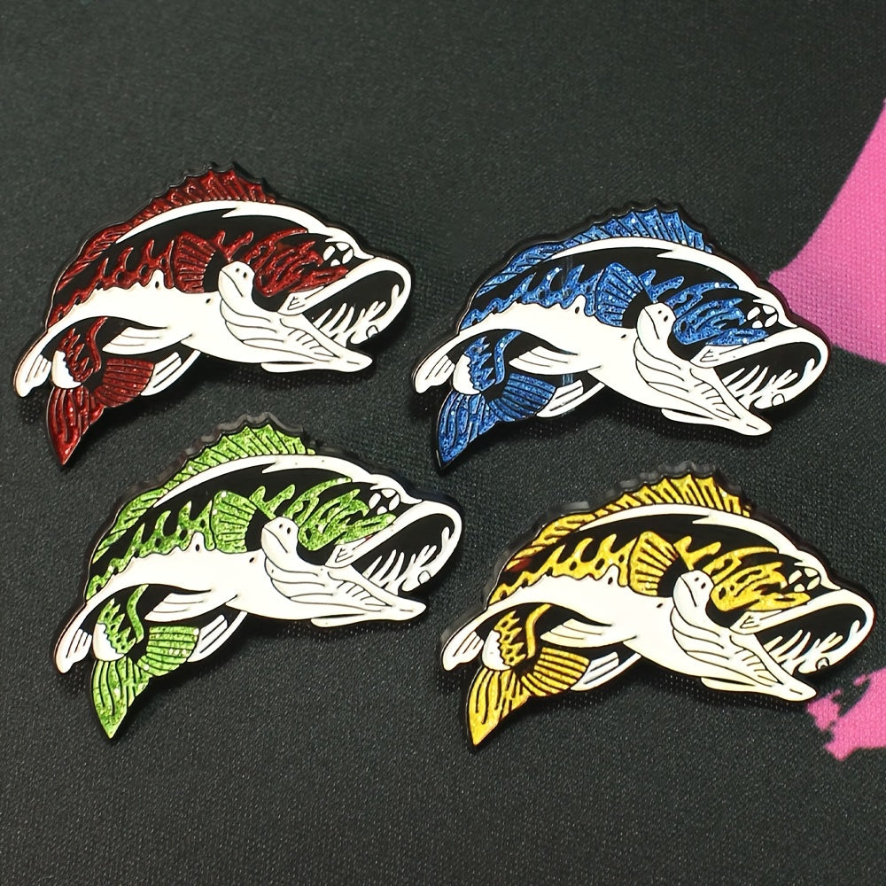 Koi Fish Enamel Pin for Men Zinc Alloy Fashionable Accessory