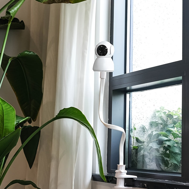 Multi-Functional Camera Mount with Bendable Arm for Wine Cabinets and Cribs