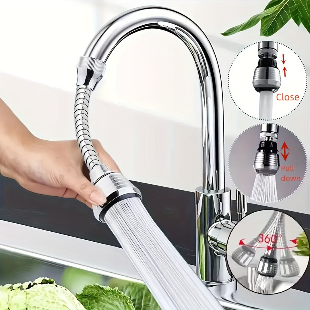 360° Kitchen Faucet Aerator Water Saving Swivel Basin Sink Extender