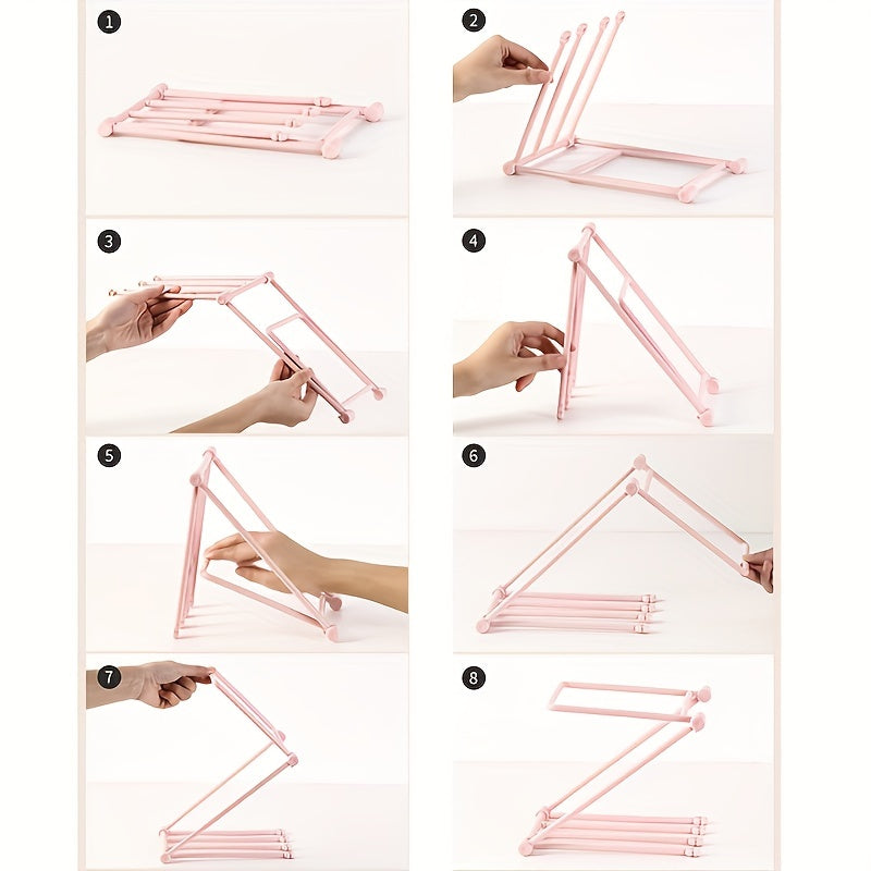 Organizador plegable de accesorios para el cabello, estante de varias capas para aros y pinzas