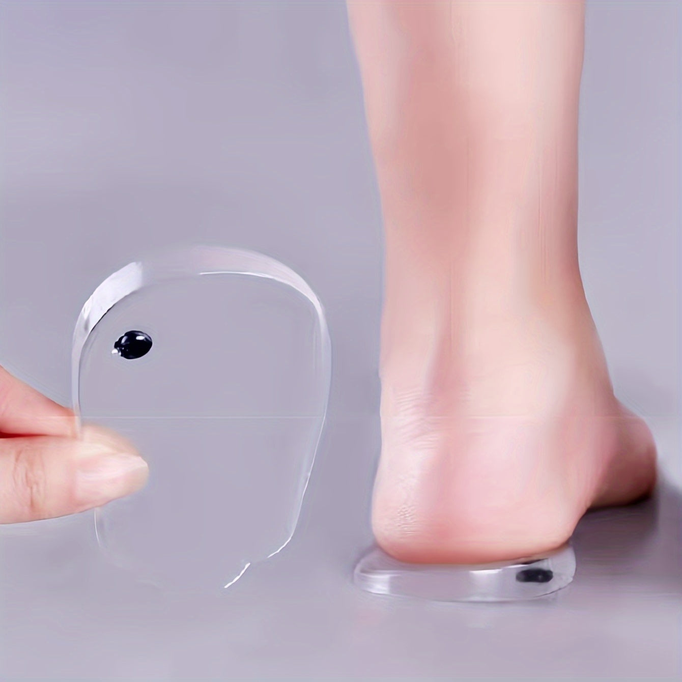 Unisex Silicone Orthotic Shoe Insoles With Heel and Toe Support
