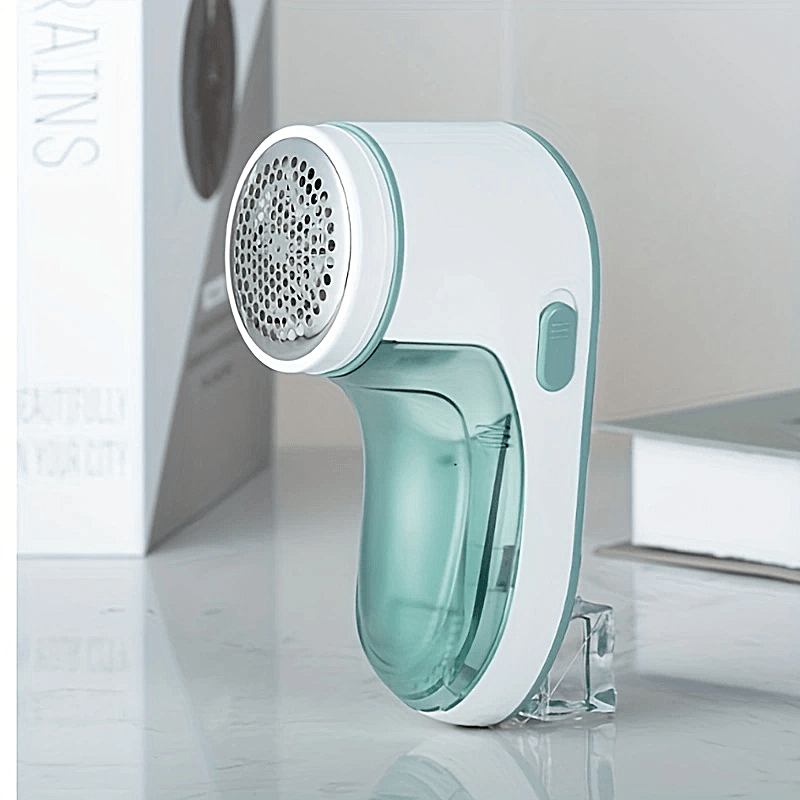 USB tez zaryadlash bilan portativ to'kindi olib tashlagich, kiyimlar, yotoq to'saklari, yumshoq o'yinchoqlar, divan yostiqlari, avtomobil o'rindiqlari va boshqa mato mahsulotlarida samarali mato qirqish uchun.