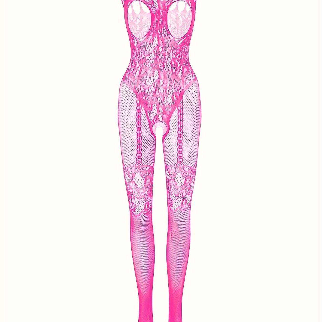 Боди из прозрачной цветочной сетки большого размера с высокой эластичностью, открытая грудь, клубная одежда