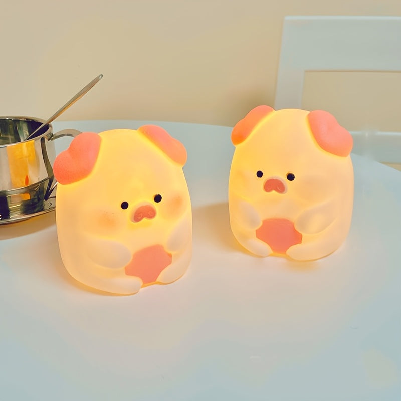 Cute Piggy Night Light Soft Squishy Bedroom Decor Gift