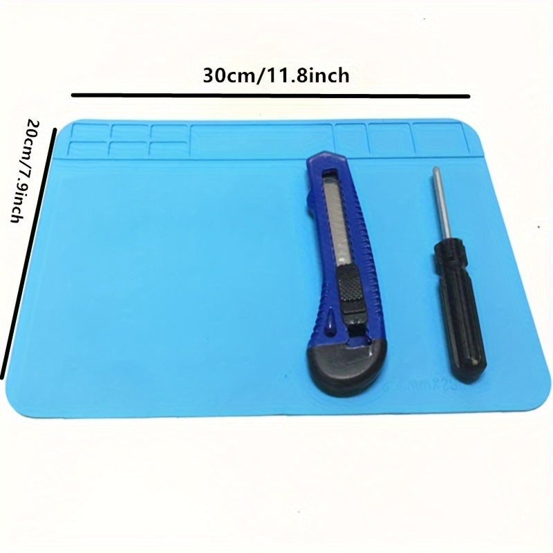 Silicone Anti-Static Workbench Mat for Electronics Heat Resistant Tool Organizer