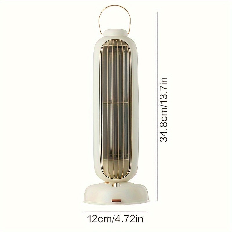 USB-Powered Oscillating Tower Fan White for Kitchen Bedroom Office