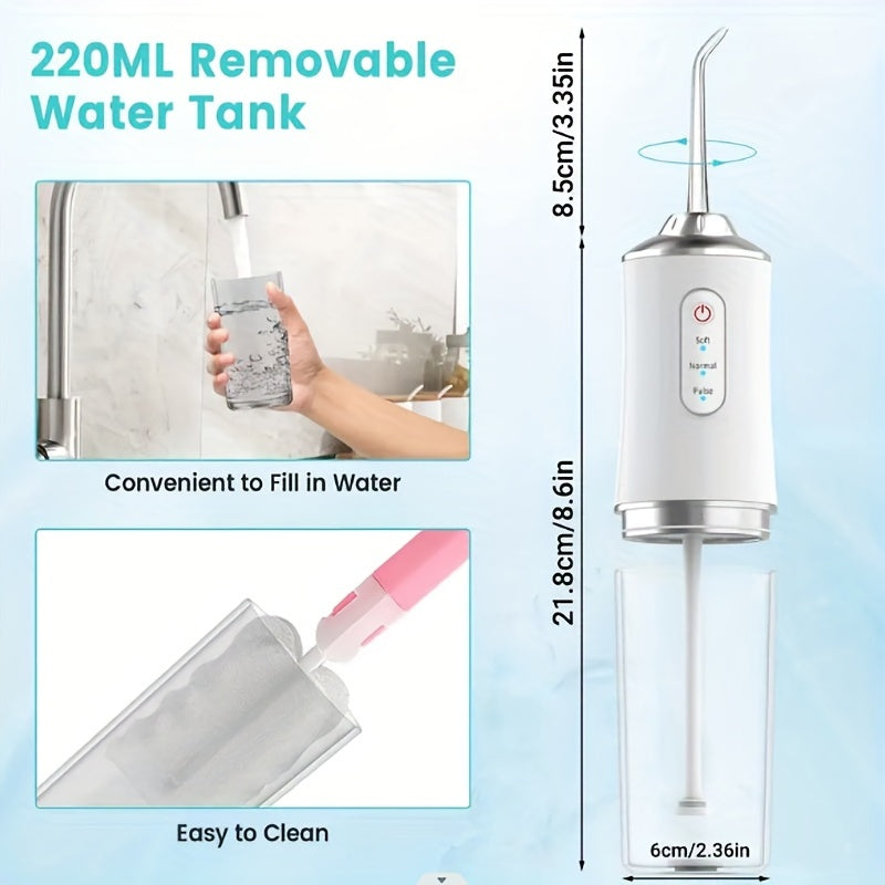 Electric Toothbrush with Oral Irrigator and Orthodontic Cleaning Device Rechargeable Lithium Battery