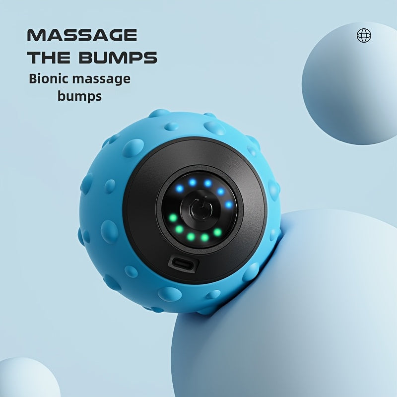 Rechargeable Vibrating Massage Ball with 5 Speed Settings for Yoga and Fitness