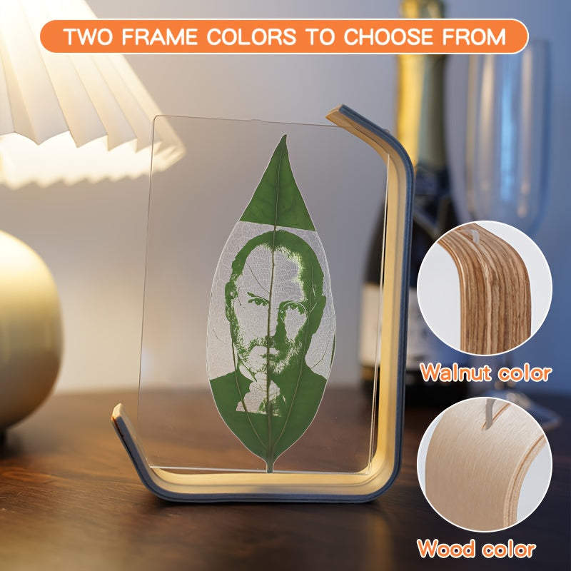 Индивидуальная 6-дюймовая деревянная фоторамка с гравировкой для домашнего декора и подарка