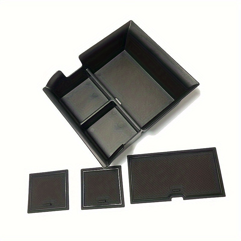 Center Console Organizer Tray for SUV Non-slip Storage Box Car Interior Accessories