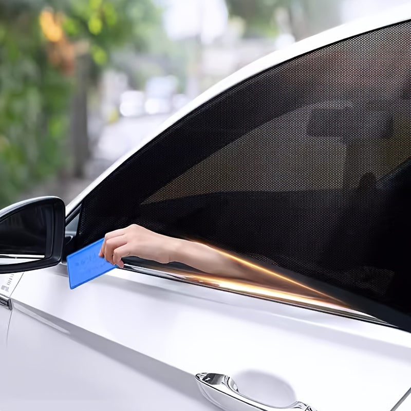 4-Piece Car Anti-Mosquito Screen Window Sunshade Mesh Kit
