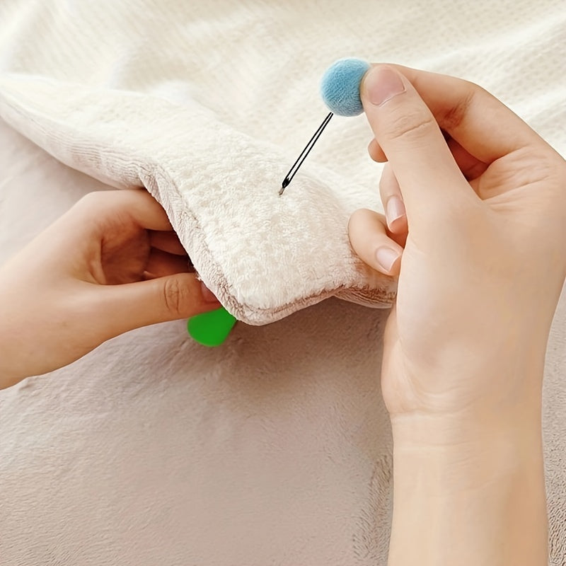 Pink Polypropylene No-Sew Clips for Line-Drying and Bedding Fastening