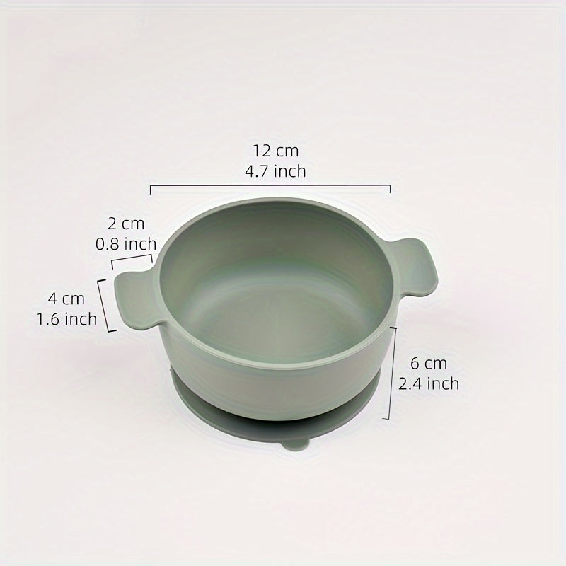 Silicone Feeding Bowl for Kids with Suction Cup Microwave Safe Dishwasher Safe
