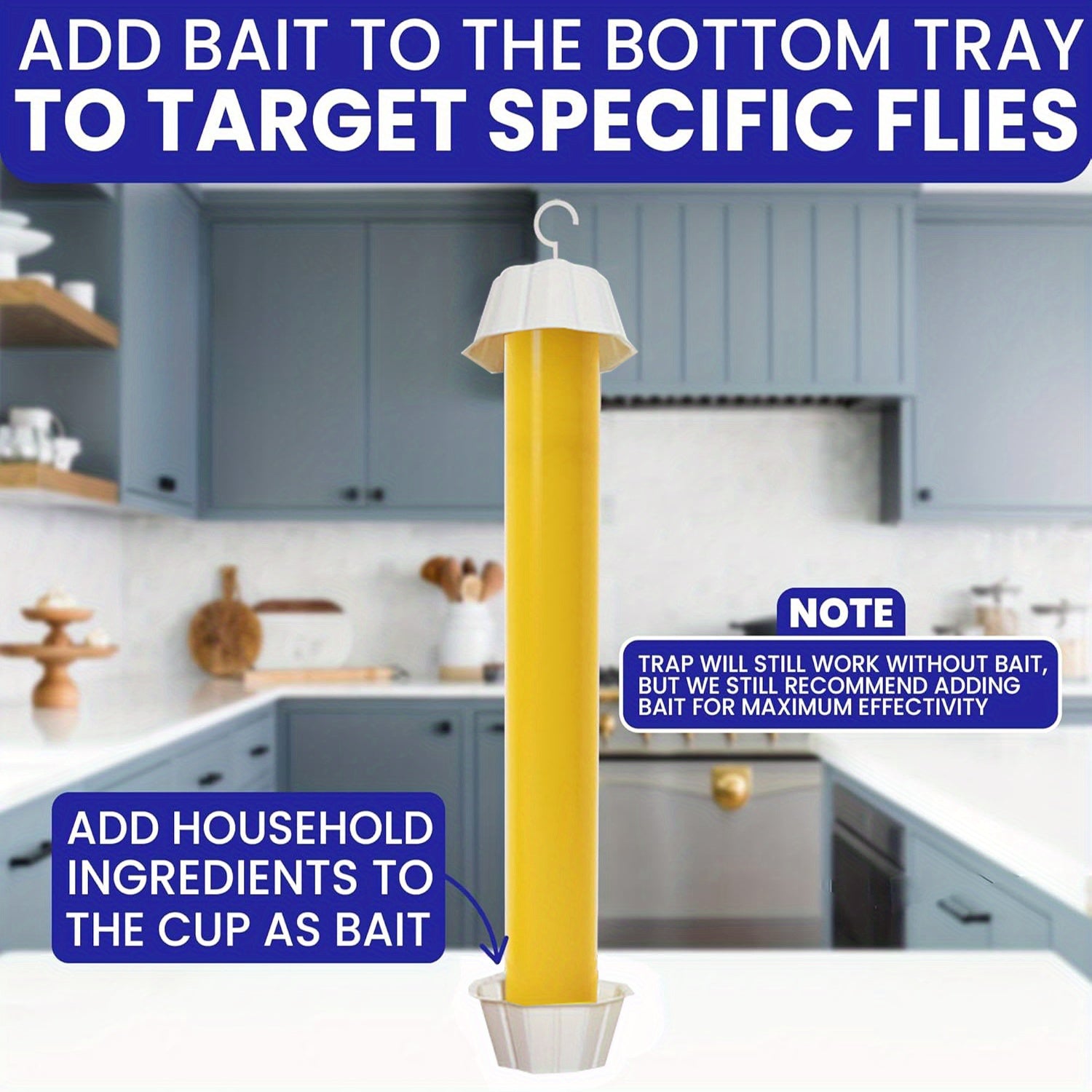 Oq rangli yopishqoq chivinlar uchun yopiq va ochiq joylarda zararkunandalarni nazorat qilish uchun toksik emas PVC