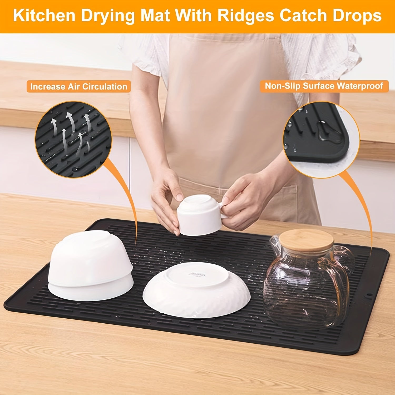 Cubierta de silicona para estufa antideslizante y resistente al calor 71cm x 51cm para cocinas eléctricas y de inducción