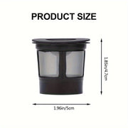 Set of 4 Reusable K Cups with Freedom Clip for Keurig 2.0 Coffee Makers