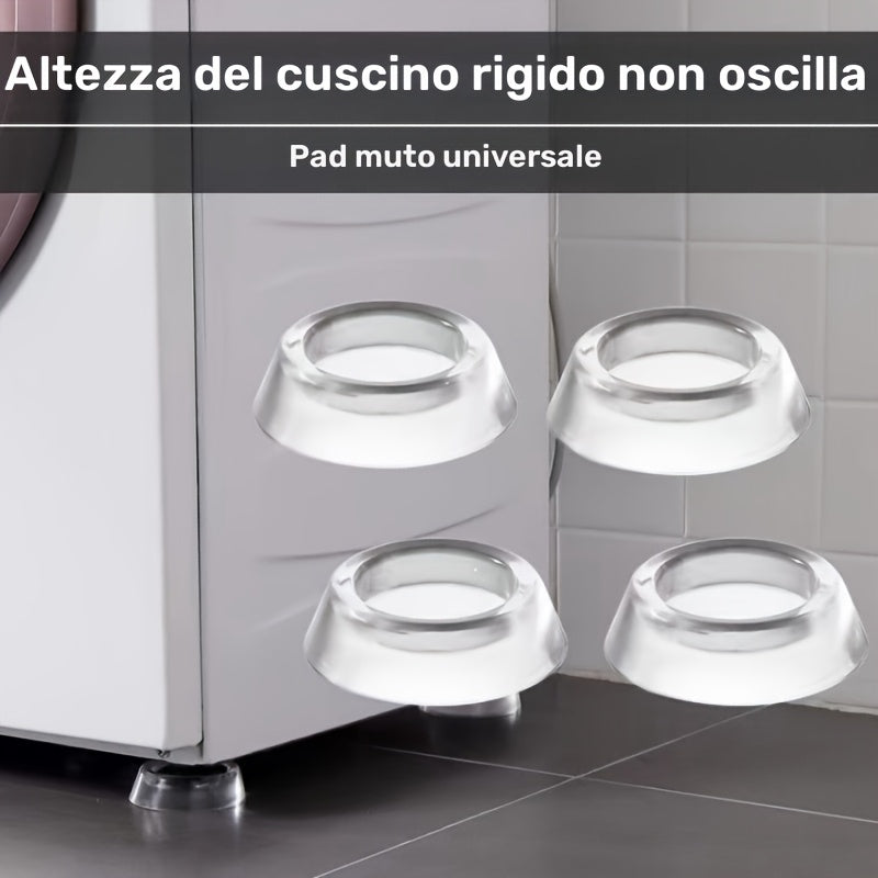 Washing Machine Base Set 4pcs Anti-Vibration Pads for Laundry Room