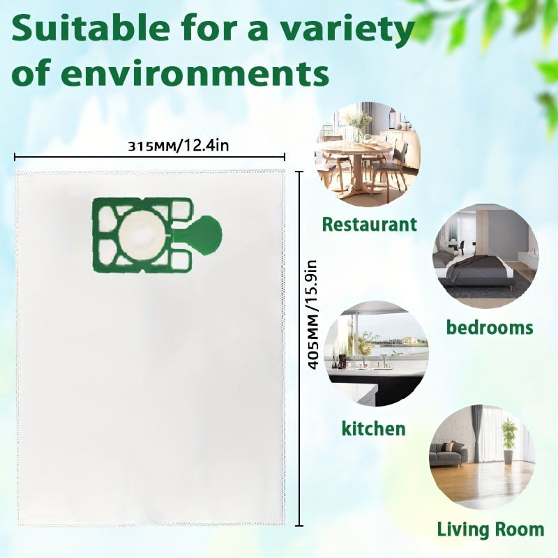 Uy uchun mo'ljallangan chidamli mikrotoʻlqinli changyutgich filtri sumkalarining 10 ta to'plami