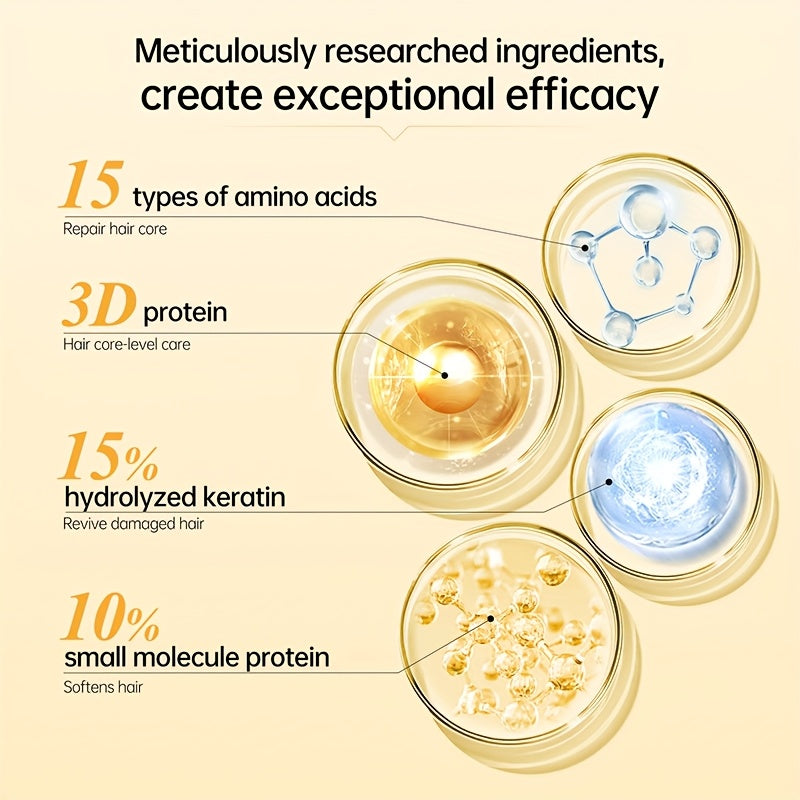 Intensive Hair Mask Keratin Smoothing Cream for Damaged Frizzy Hair