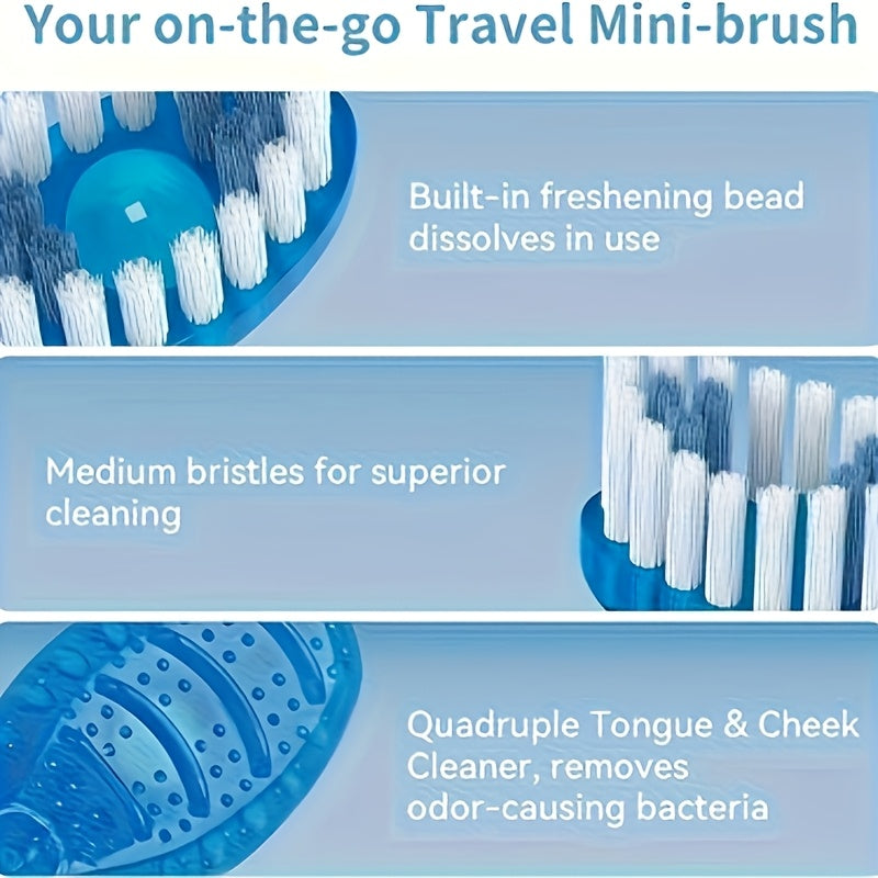 Disposable Mini Toothbrush Stick Pack With Toothpaste, Floss and Picks