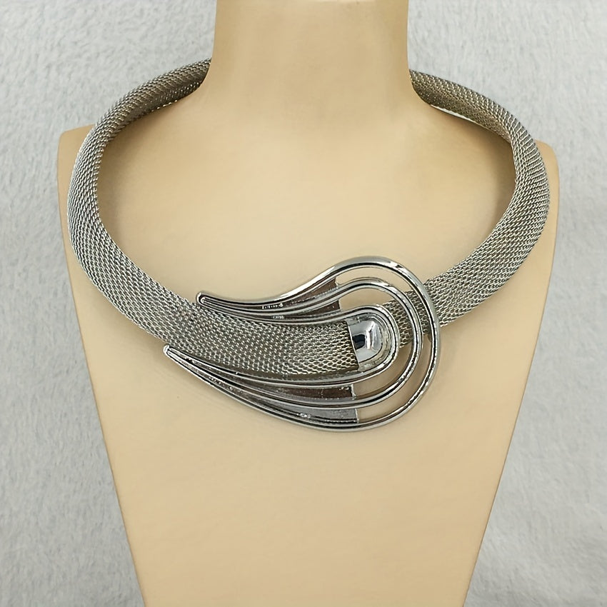 Gold Plated Jewelry Set with Earrings Necklace Bracelet Ring for Parties