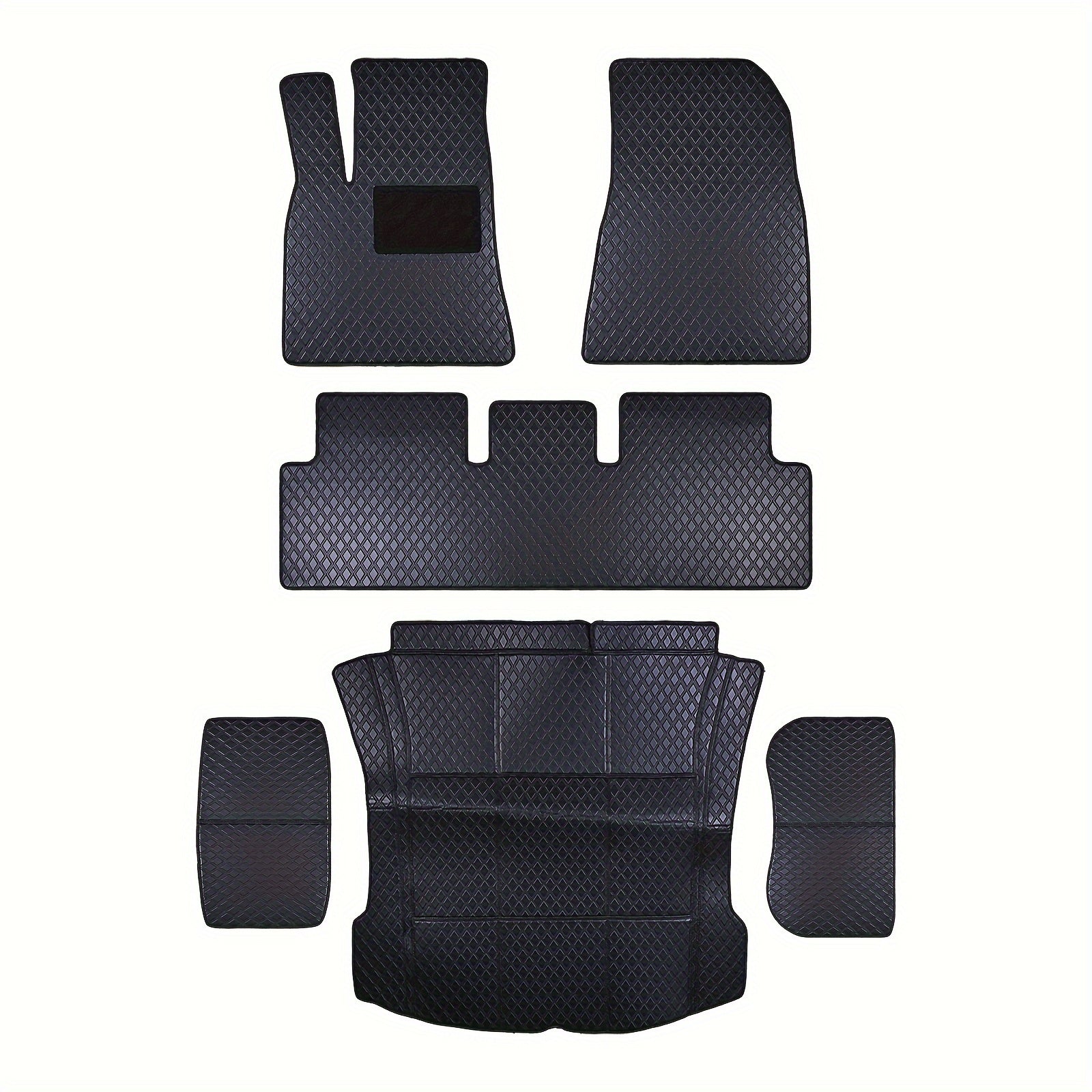 All-Weather PU Leather Floor Mats and Trunk Liners for Tesla Model 3