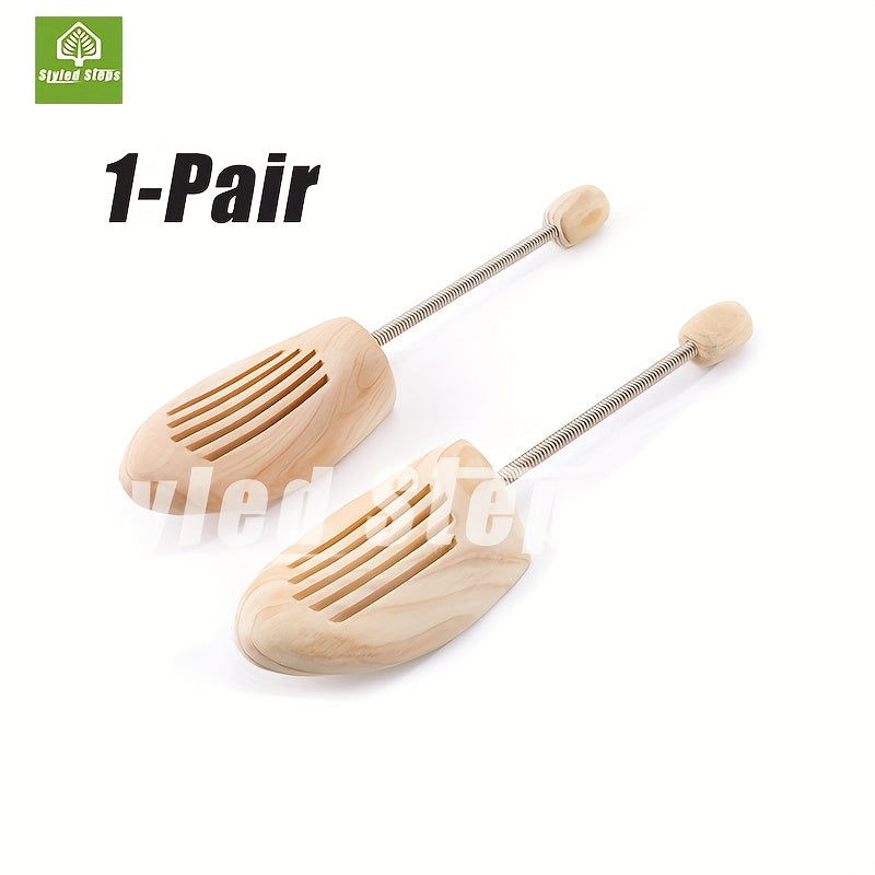 Unisex Wooden Shoe Tree Adjustable Shoe Last for Men Women Moisture Absorption