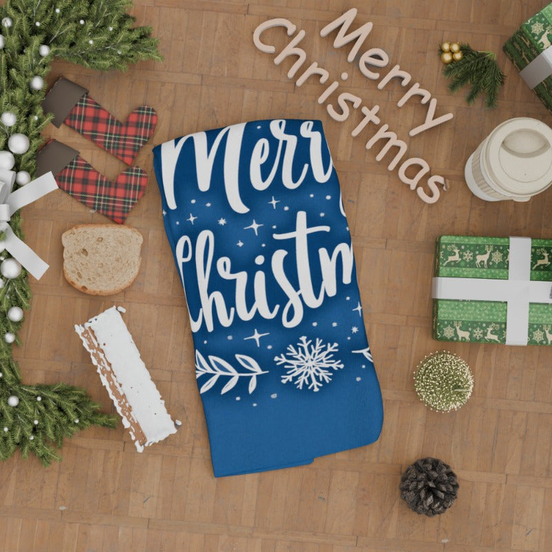 Christmas Tea Towel 18x66cm Winter Design Kitchen Decor Soft Fabric