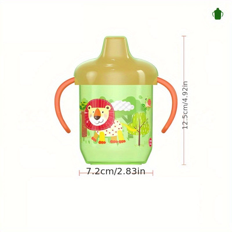 Kids' Duck-Shaped Cartoon Animal Handle Learning Cup Spill-Proof Water Bottle