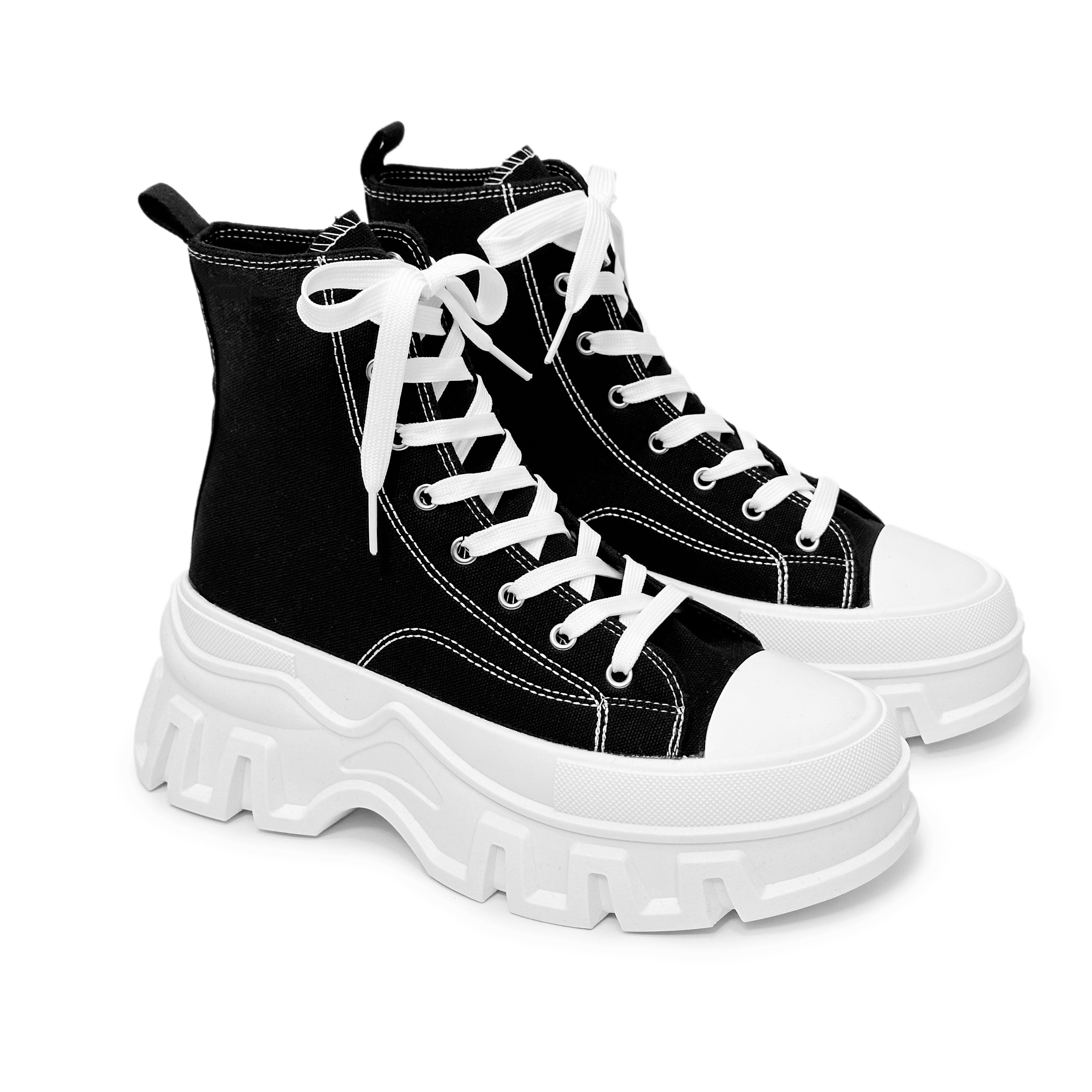 Zapatillas altas de hombre con suela de goma antideslizante y cordones duraderos