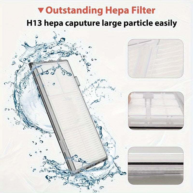 Ushbu to'plamda Roborock S7 MaxV Ultra/S7 Pro Ultra bilan mos keladigan 18 ta aksessuar mavjud. O'rnashadigan qismlar orasida 1 ta asosiy cho'tka, 4 ta mop mato, 4 ta filtr, 4 ta yon cho'tka, 4 ta chang sumkasi va 1 ta o'z-o'zini tozalash cho'tkasi bor.