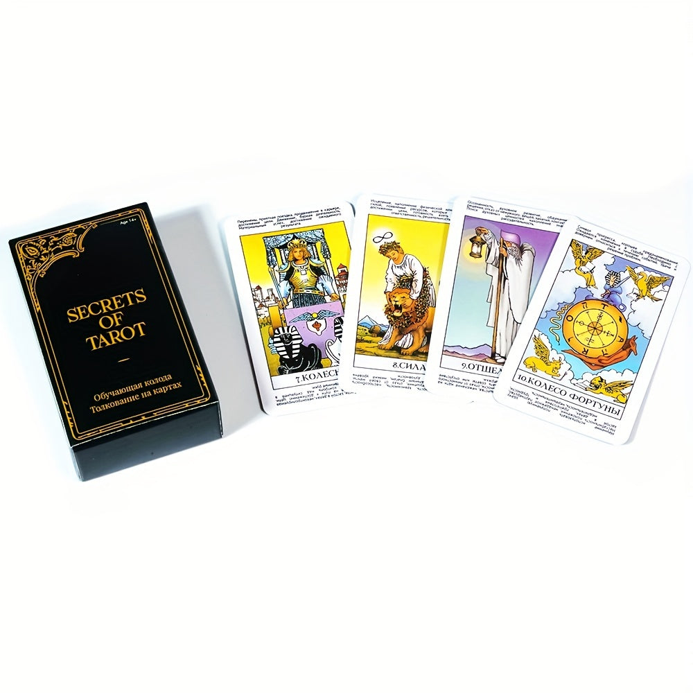 Russian Edition Tarot Cards for Beginners Premium Cardstock with Guidebook