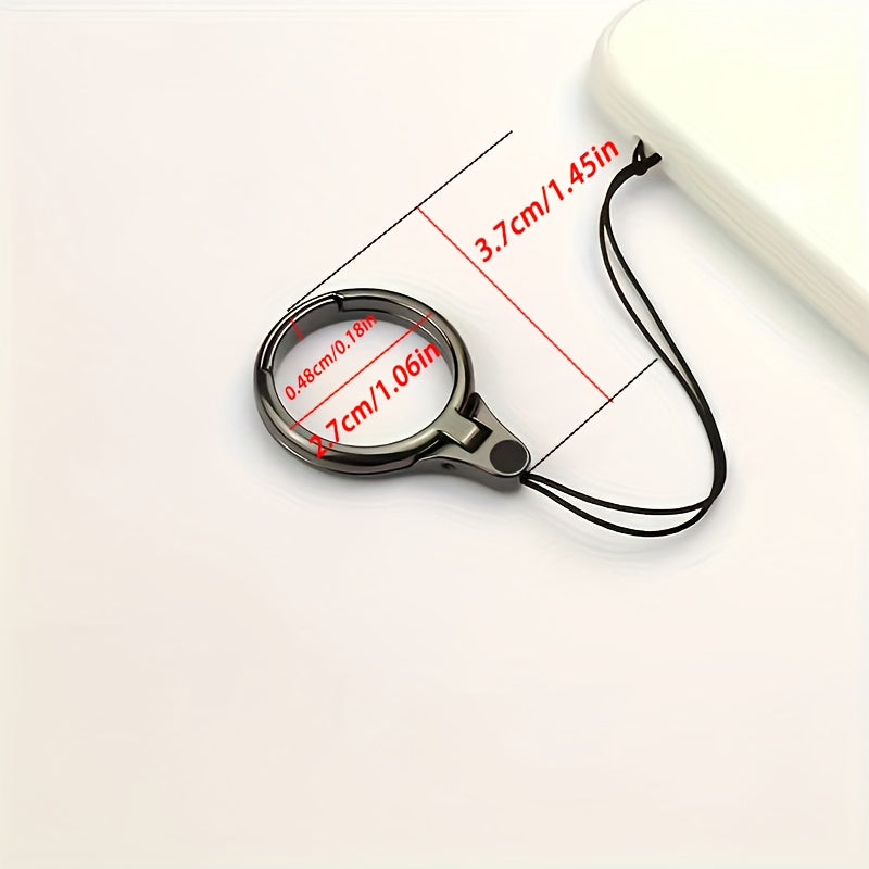 Phone Lanyard with Gold Ring USB Flash Drive Keychain Compact Practical