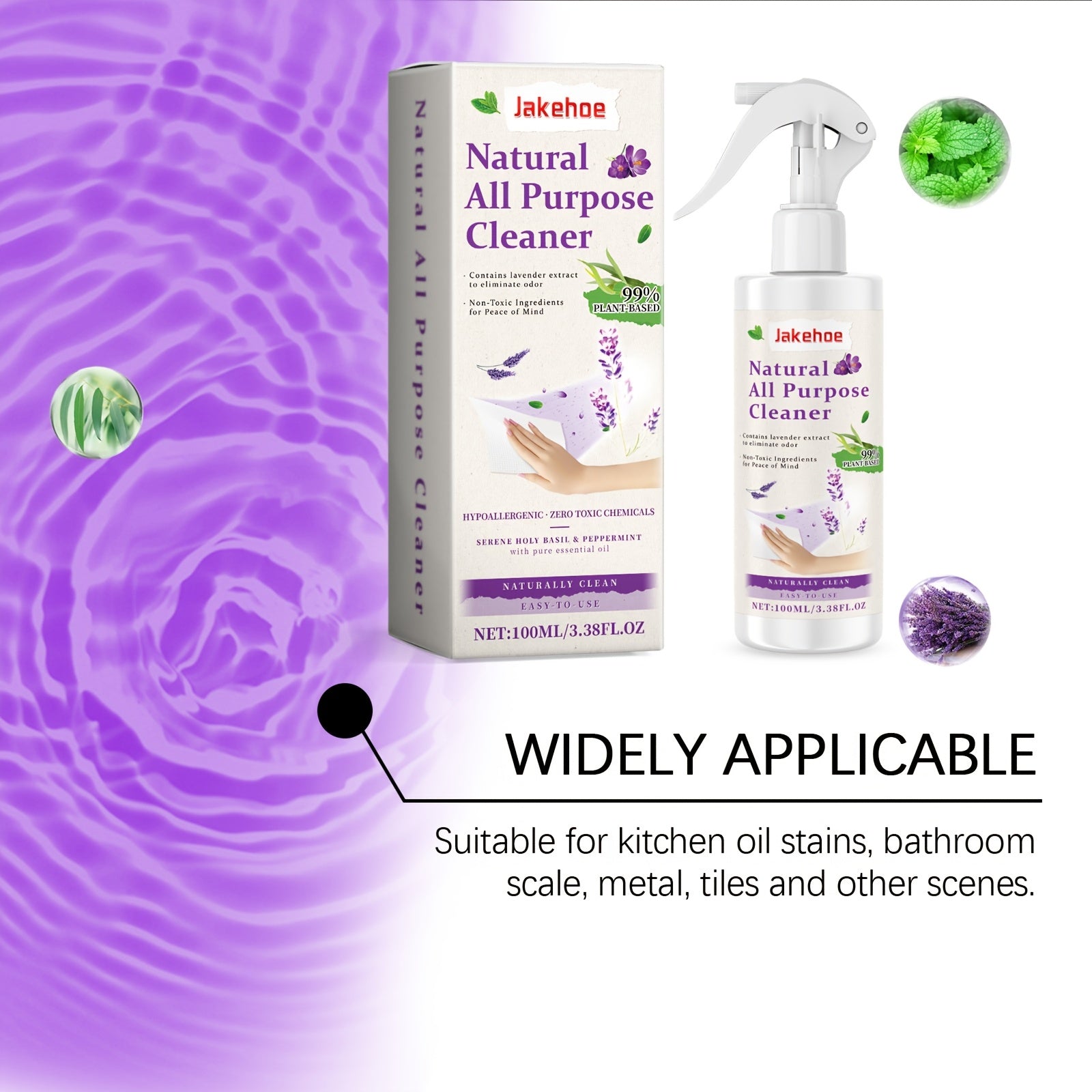 Barcha maqsadlar uchun oshxona tozalash spreyi, natriy bikarbonat dog'larni olib tashlovchi