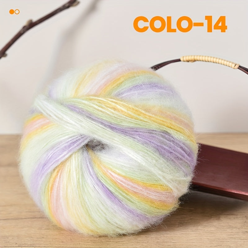 Gradient Wool Yarn 2 Bundles 100g 350m Multicolor Horse Sea for Knitting Scarves Hats