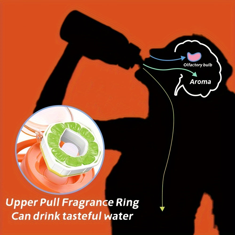 1000ml Fruit-Flavored BPA-Free Plastic Water Bottle with Flip Top and Sealable Lid