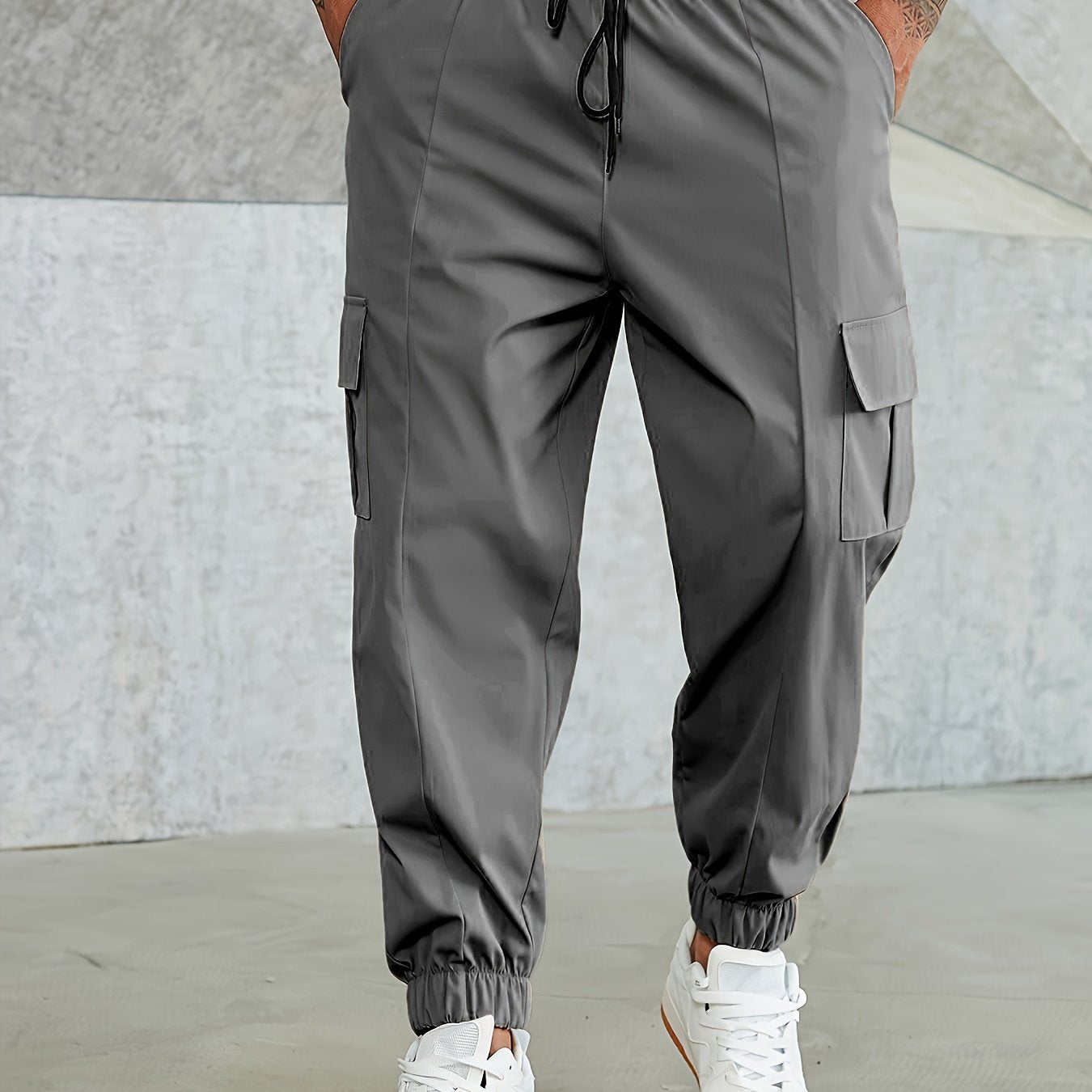 Plus Size Men's Cargo Pants Sports Outdoor All-Season Polyester