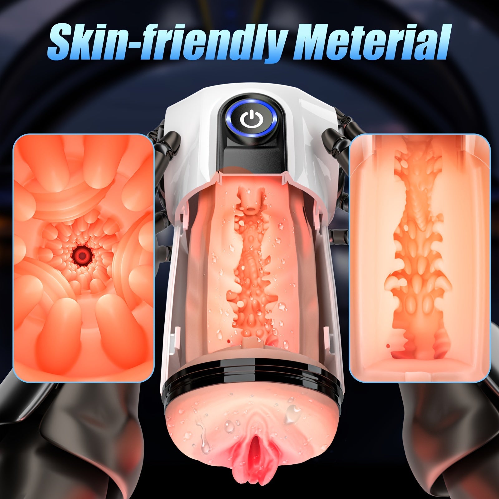 Male Adult Silicone Sports Car Masturbator with 10 Vibration Modes