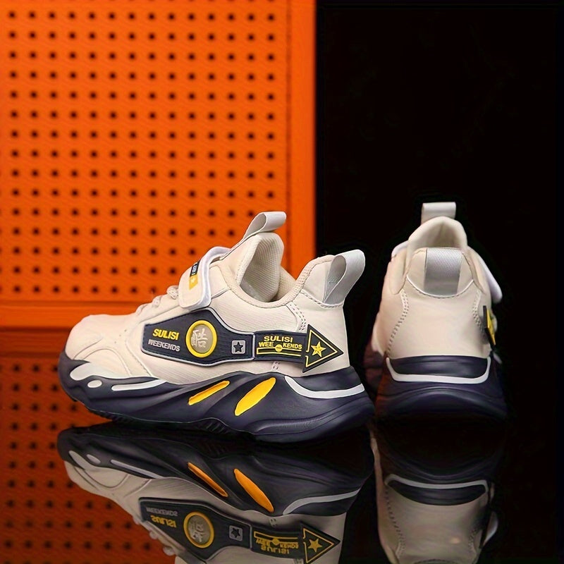 Kids Waterproof Sports Shoes for Boys Autumn Winter EVA Sole Casual Sneakers